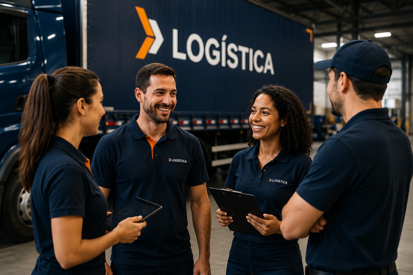 Equipe e operação logística da Sette Vias